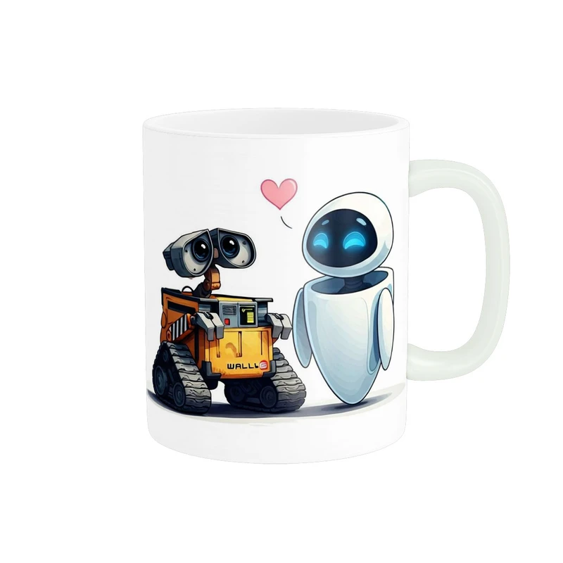 ماگ پاد آفرین مدل انیمیشن والی و ایو طرح فانتزی بامزه کد 823