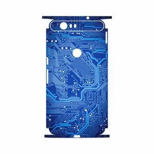 MAHOOT Blue Printed Circuit Board-FullSkin Cover Sticker for Google Nexus 6P