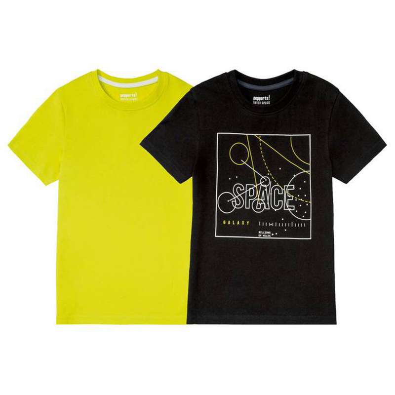 تی شرت آستین کوتاه بچگانه پیپرتس مدل SPACE مجموعه 2 عددی