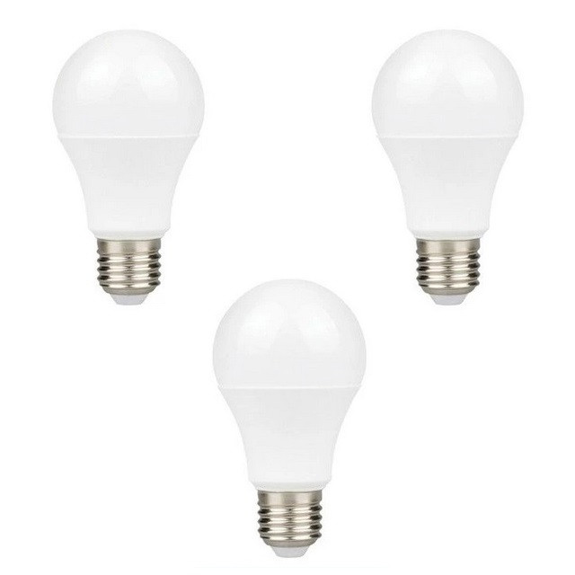 لامپ ال ای دی 9 وات دونور مدل حبابی پایه E27 مجموعه 3 عددی