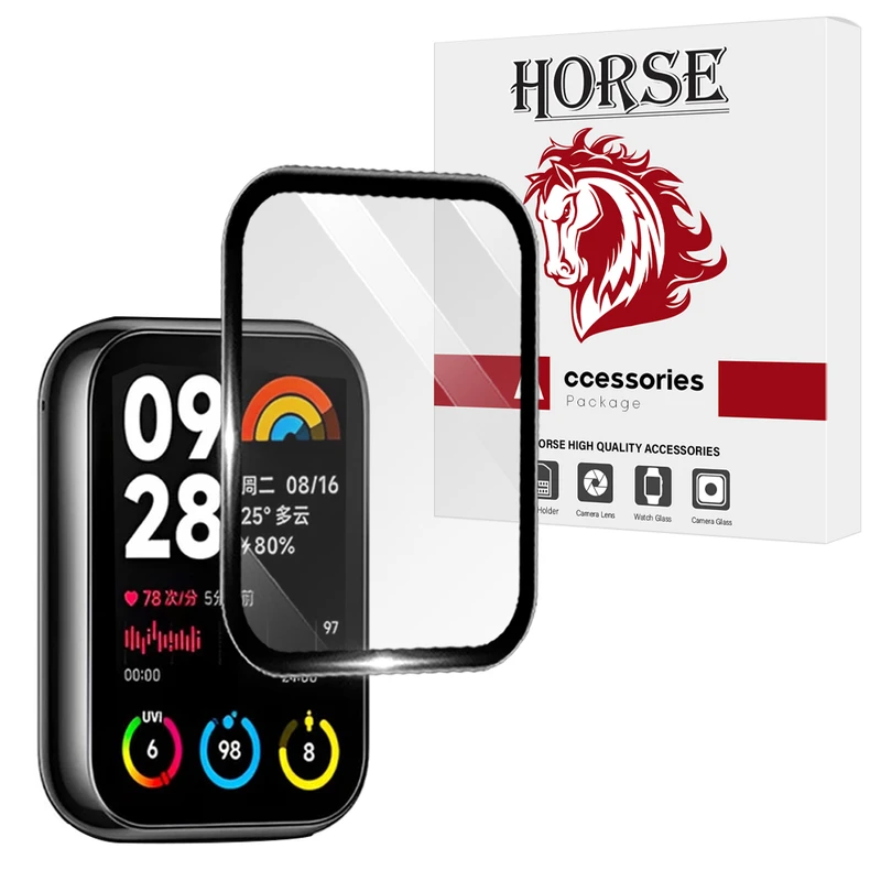 محافظ صفحه نمایش هورس مدل HWPM مناسب برای ساعت هوشمند شیائومی Mi band 8 Pro