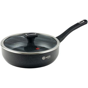 تابه گرانیت ام جی اس مدل تک دسته گارنت کد GR02 سایز 24
