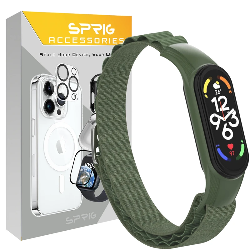 بند اسپریگ مدل Loop Alpine NC مناسب برای ساعت هوشمند شیائومی Mi band 6/7