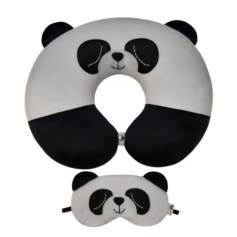 بالش دورگردنی گروه هنری زندگی طرح پاندا به همراه چشم بند