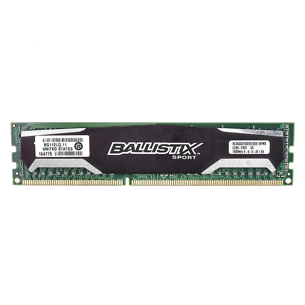 رم دسکتاپ DDR3 تک کاناله 1600 مگاهرتز CL9 کروشیال مدل BALLISTIX-SPORT ظرفیت 8 گیگابایت