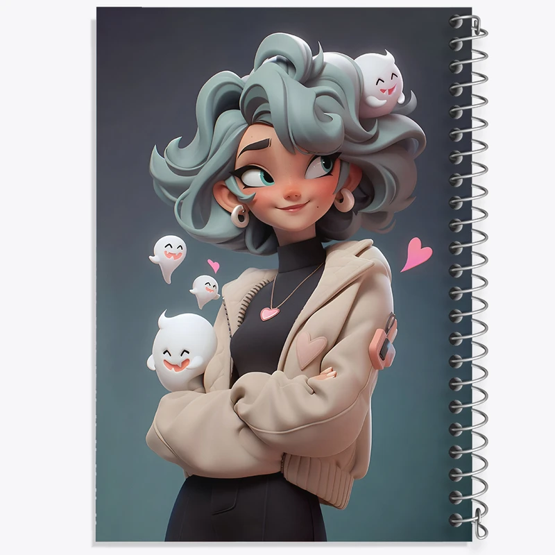 دفتر مشق 100 برگ خندالو طرح دخترانه کد N4423