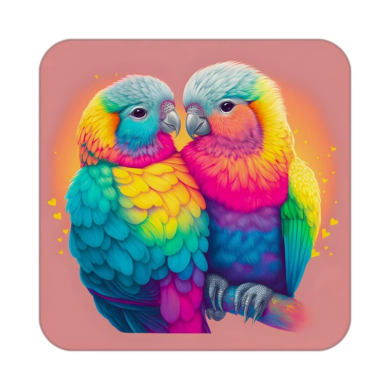 زیر لیوانی کاکتی طرح حیوانات رنگی مدل mp26885