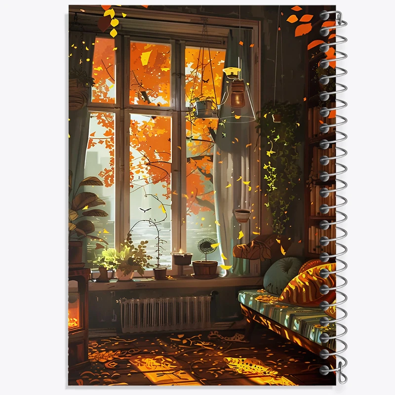 دفتر نقاشی 50 برگ خندالو طرح پاییز کد N5623