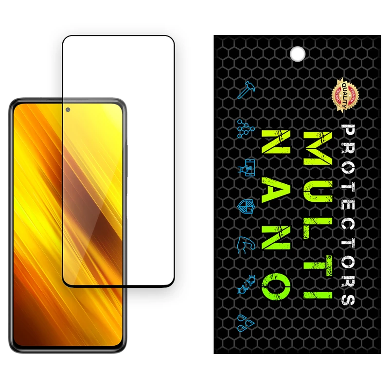 محافظ صفحه نمایش شیشه ای مولتی نانو مدل Antis مناسب برای گوشی موبایل شیائومی Poco X3 / X3 Pro / Redmi Note 9S / Note 9 Pro