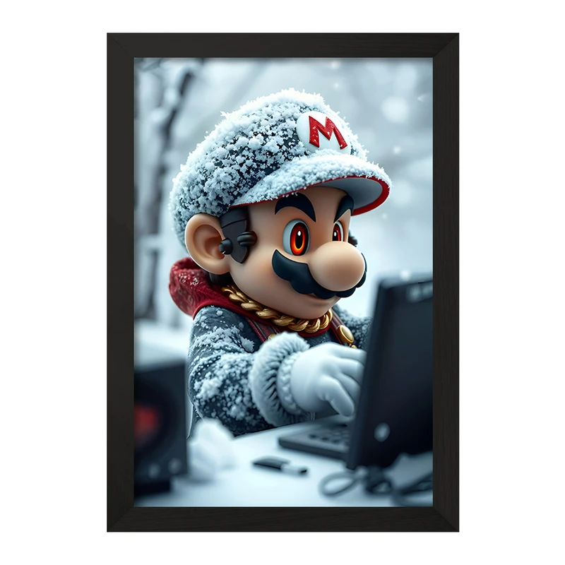 تابلو خندالو مدل سوپر ماریو (Super Mario) کد F12024