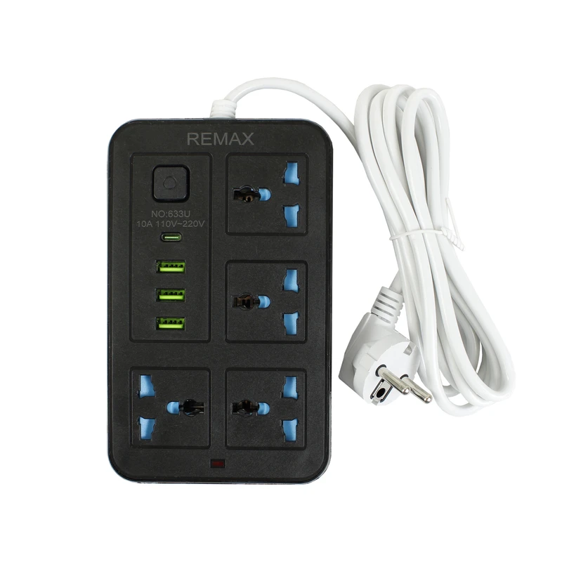 چندراهی برق ریمکس مدل 4 خانه کد Hub-Usb
