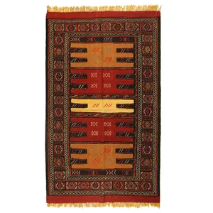 گلیم دستبافت دو متری کد 990764