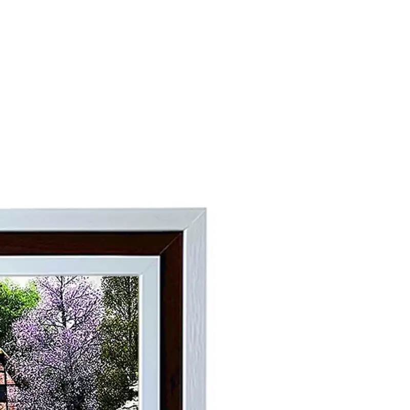 تابلو فرش ماشینی مدل خانه و برکه کد 8730