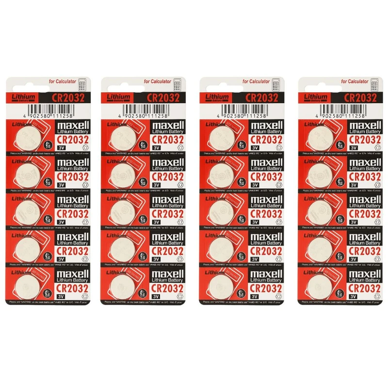 باتری سکه ای مکسل مدل CR-2032 بسته 20 عددی