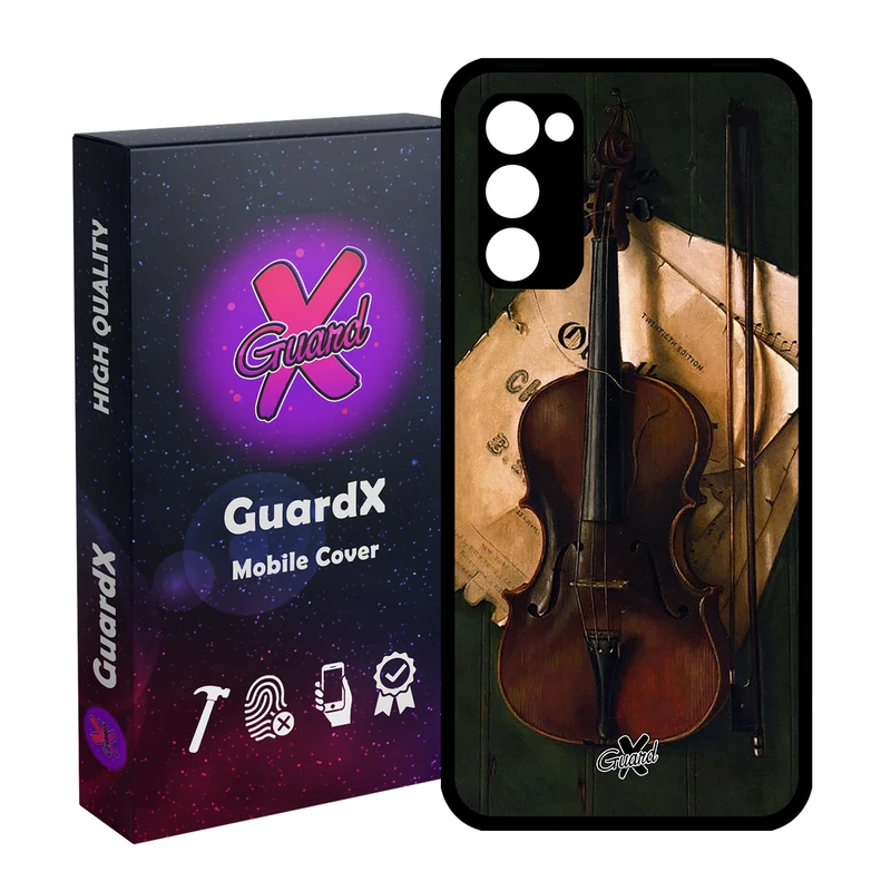 کاور گارد ایکس طرح ویولن مدل Glass10262 مناسب برای گوشی موبایل سامسونگ Galaxy S20 FE
