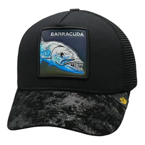 کلاه کپ مدل پشت توری گورین طرح Barracuda