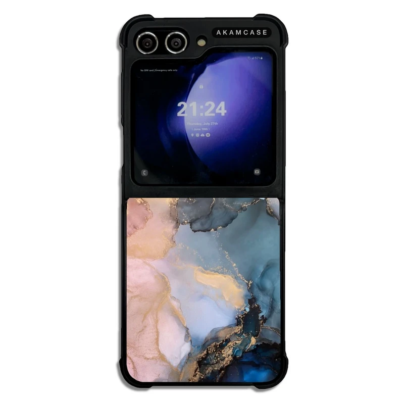 کاور آکام مدل AMC-WSGZFLIP5-MARBLE-20 مناسب برای گوشی موبایل سامسونگ Galaxy Z Flip 5