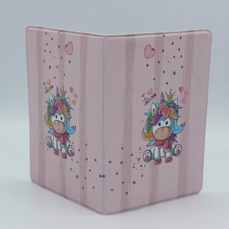 جلد شناسنامه زنانه مدل یونیکورن کد IDM 580