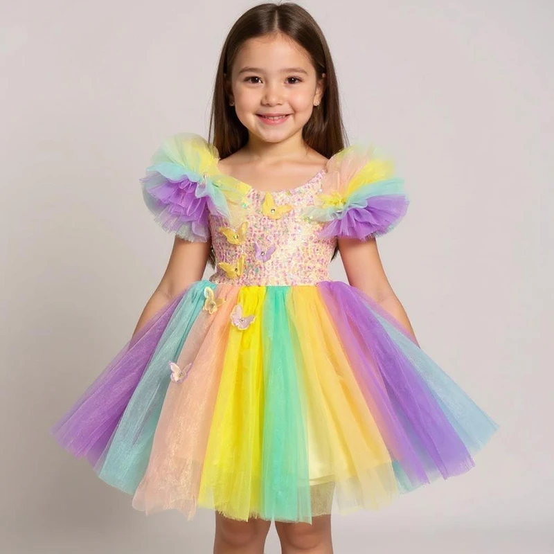 پیراهن دخترانه مدل پونی کد 2021