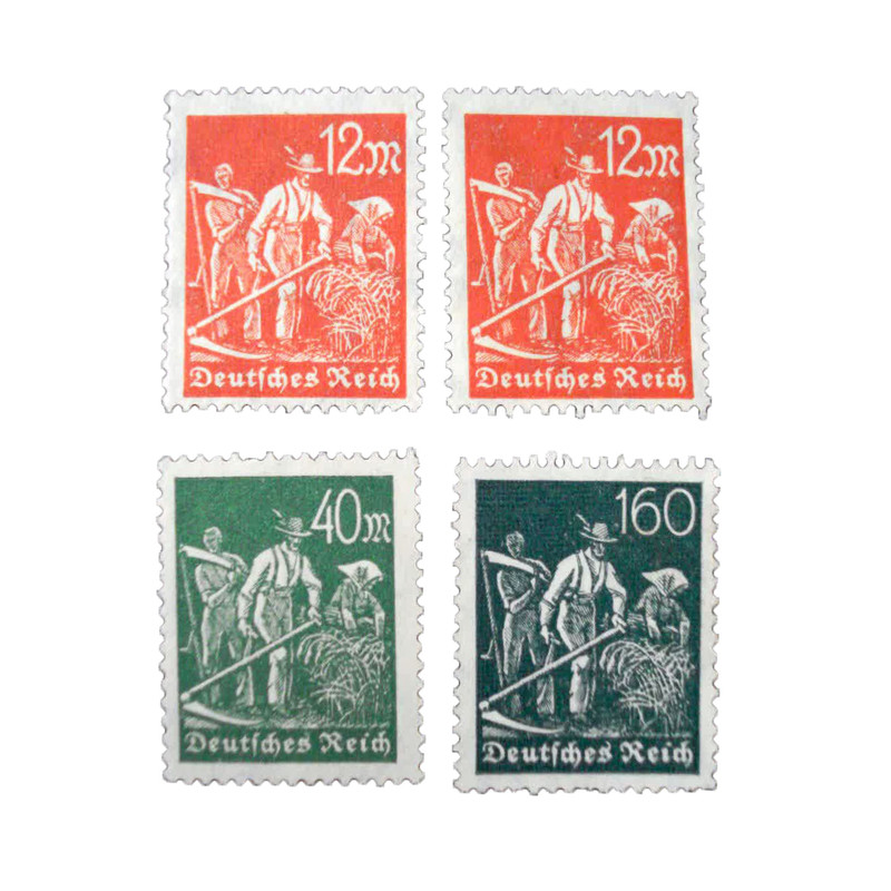 تمبر یادگاری مدل تاریخی کد DS4127 مجموعه 4 عددی