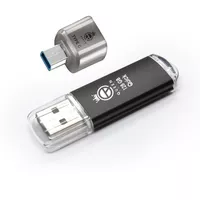 فلش مموری کوئین تک مدل QUICK C-PLUS ظرفیت 64 گیگا بایت به همراه مبدل usb-c otg