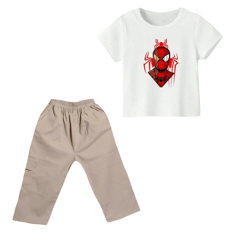 ست تی شرت و شلوارک پسرانه مدل مرد عنکبوتی کد ۷