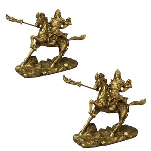 مجسمه برنزی مدل چنگیز اسب سوار کد CHINA1 بسته 2 عددی 