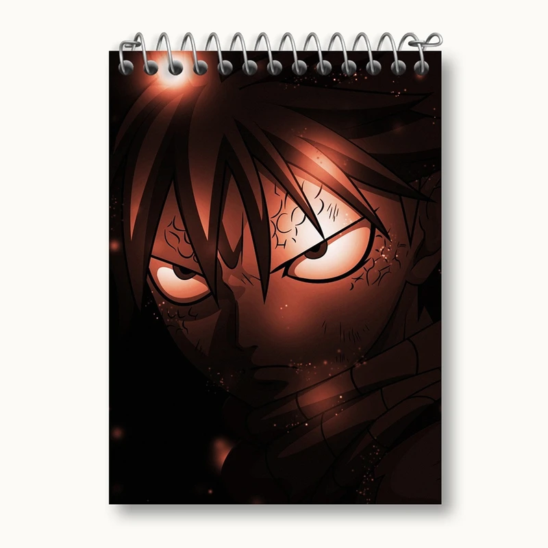 دفتر یادداشت 50 برگ خندالو مدل ناتسو انیمه فری تیل Fairy Tail کد 16465