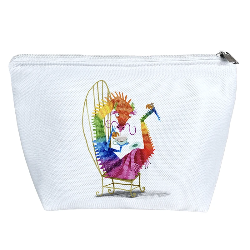 کیف لوازم آرایش دخترانه خندالو مدل اژدها کد H1817