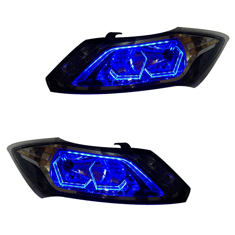 چراغ جلو خودرو گروه پژوهش صنعت مدرن مدل 3D-Hexa-FB-BL مناسب برای ساینا و کوئیک بسته دو عددی