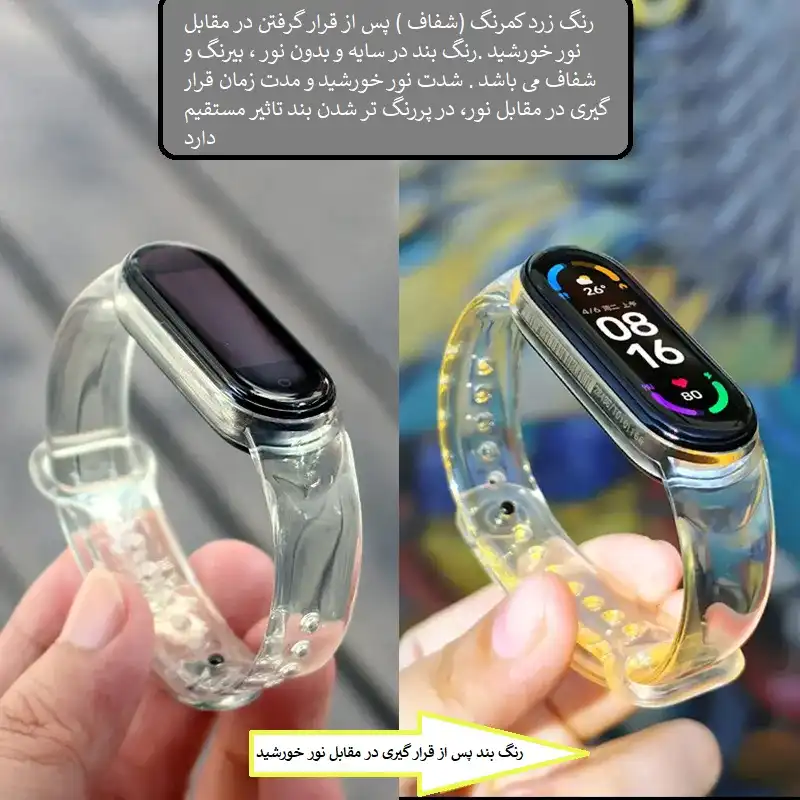 بند اکسون مدل فتوکروم مناسب برای مچ بند هوشمند شیائومی Mi Band 5/6