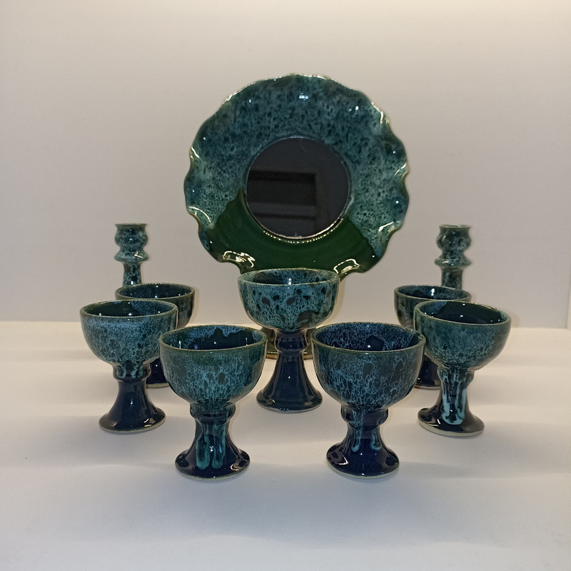 مجموعه ظروف هفت سین 10 پارچه مدل رو میزی کد a54