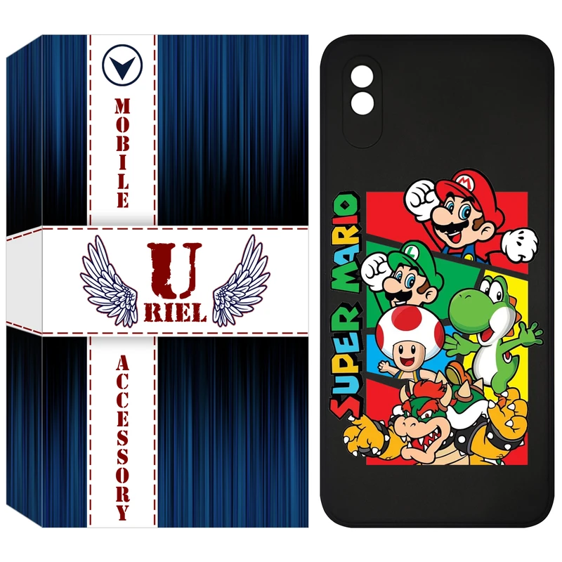 کاور یوریل مدل KSH کد 76 طرح ماریو مناسب برای گوشی موبایل شیائومی Redmi 9A / 9AT