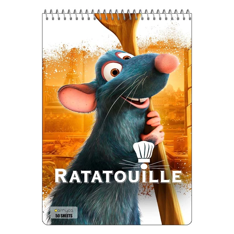 دفتر نقاشی 50 برگ سیمی کارنیکا طرح Ratatouille کد 57236
