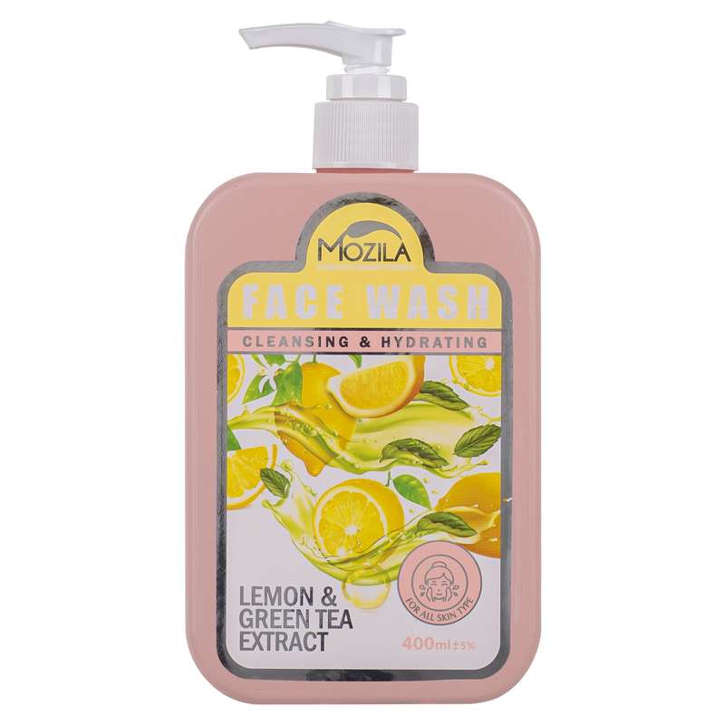 ژل شستشوی صورت موزیلا مدل چای سبز و لیموترش  حجم 400 میلی لیتر