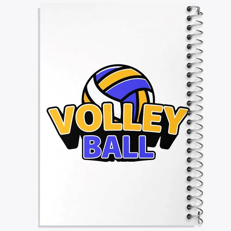 دفتر مشق 100 برگ خندالو طرح والیبال Volleyball کد 26403