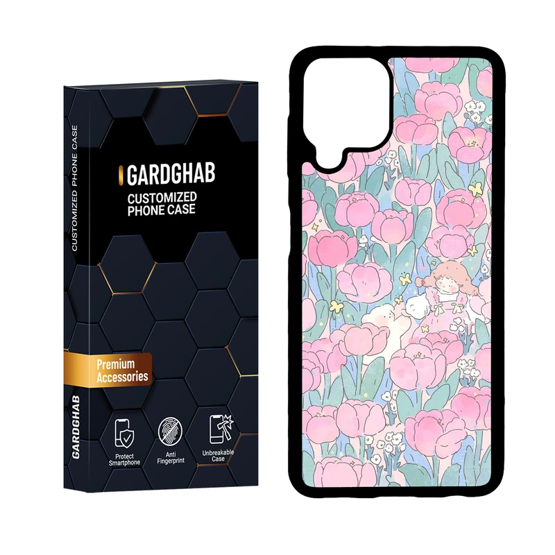 کاور گارد قاب مدل پشت گلس دخترانه مناسب برای گوشی موبایل سامسونگ Galaxy A22 4G