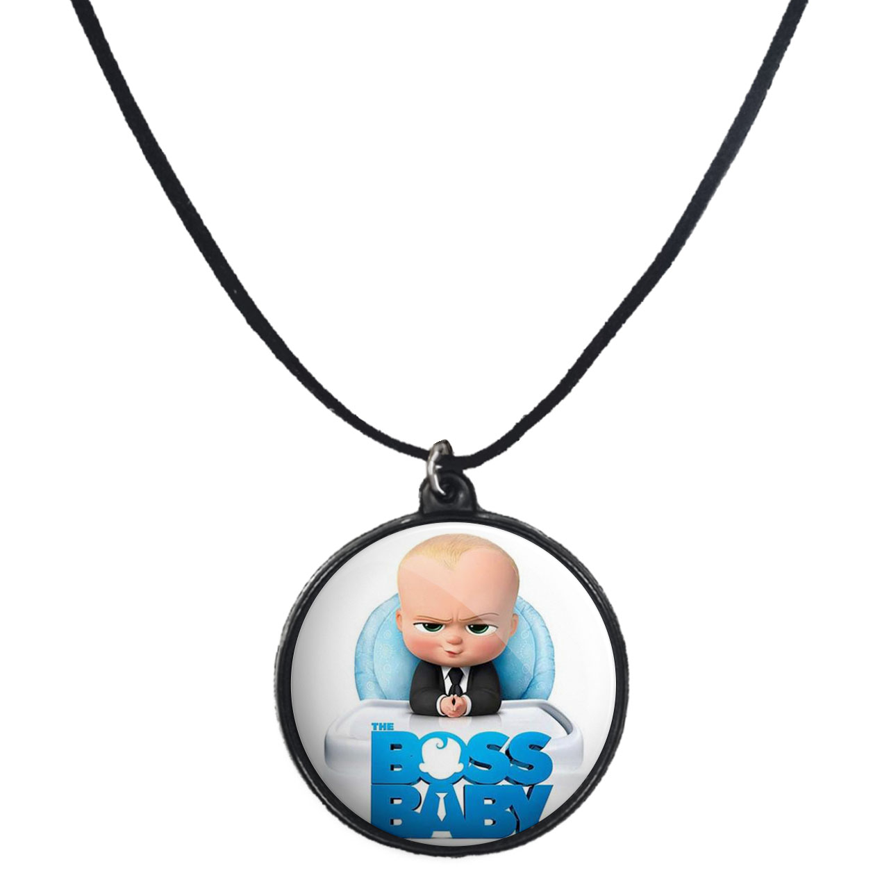 گردنبند پرمانه طرح بچه رئیس کد pmb.4955 مدل دو طرفه