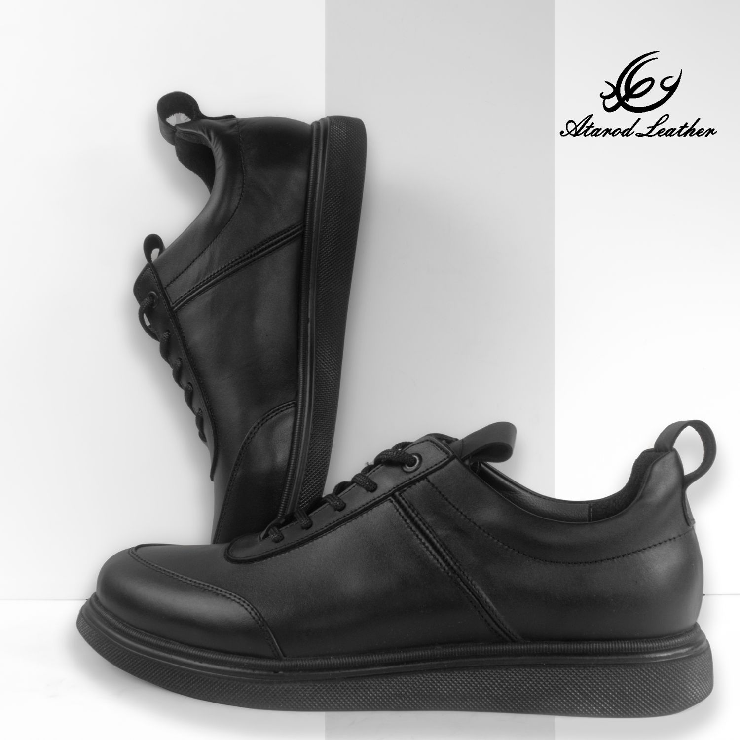 کفش روزمره مردانه چرم عطارد مدل چرم طبیعی کد SH36 -  - 4