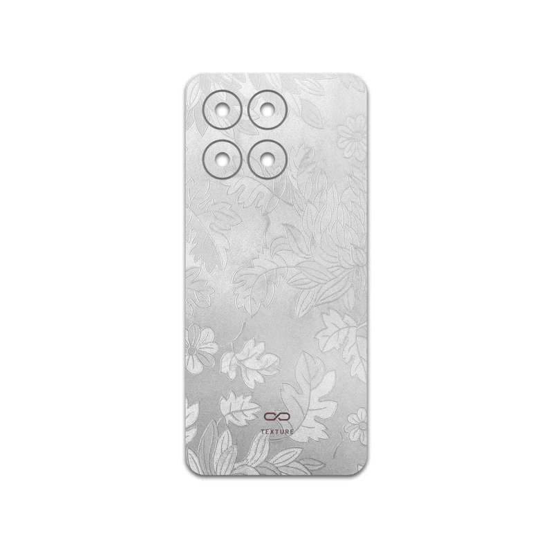برچسب پوششی ماهوت مدل Silver-Wildflower مناسب برای گوشی موبایل آنر X6a