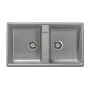 سینک ظرفشویی گرانیت توکار دو لگنه اسا استیل مدل F20 