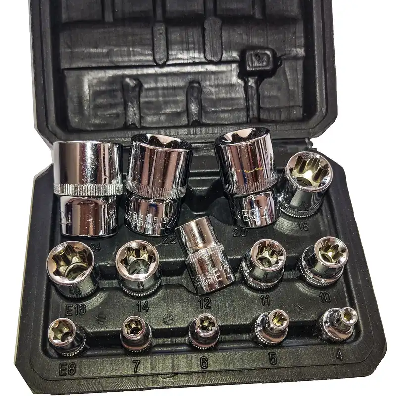 آچار بکس ستاره ای اسکای مدل CR - V 3961مجموعه 14 عددی
