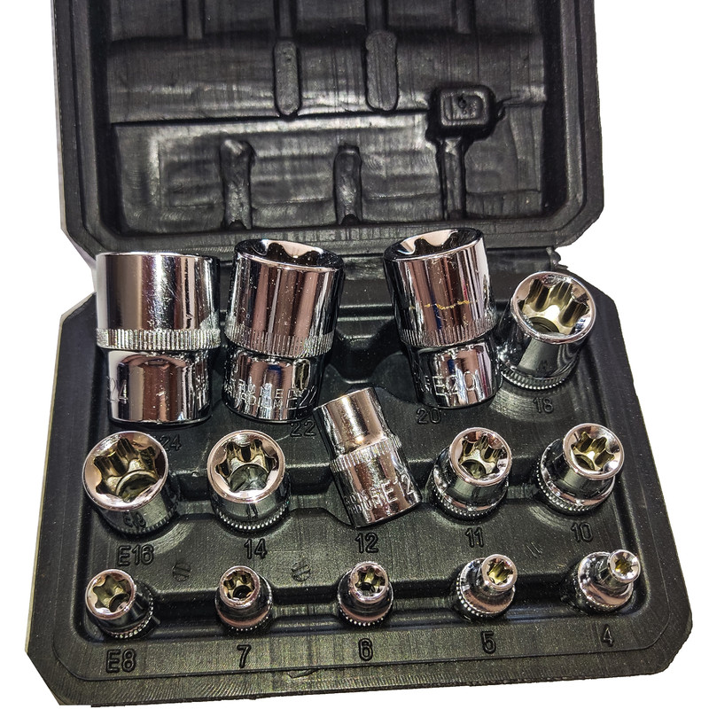 آچار بکس ستاره ای اسکای مدل CR - V 3961مجموعه 14 عددی