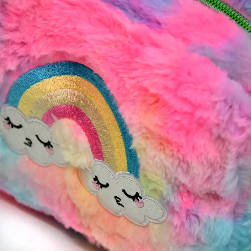 کیف رودوشی  دخترانه مدل ابر رنگین کمان