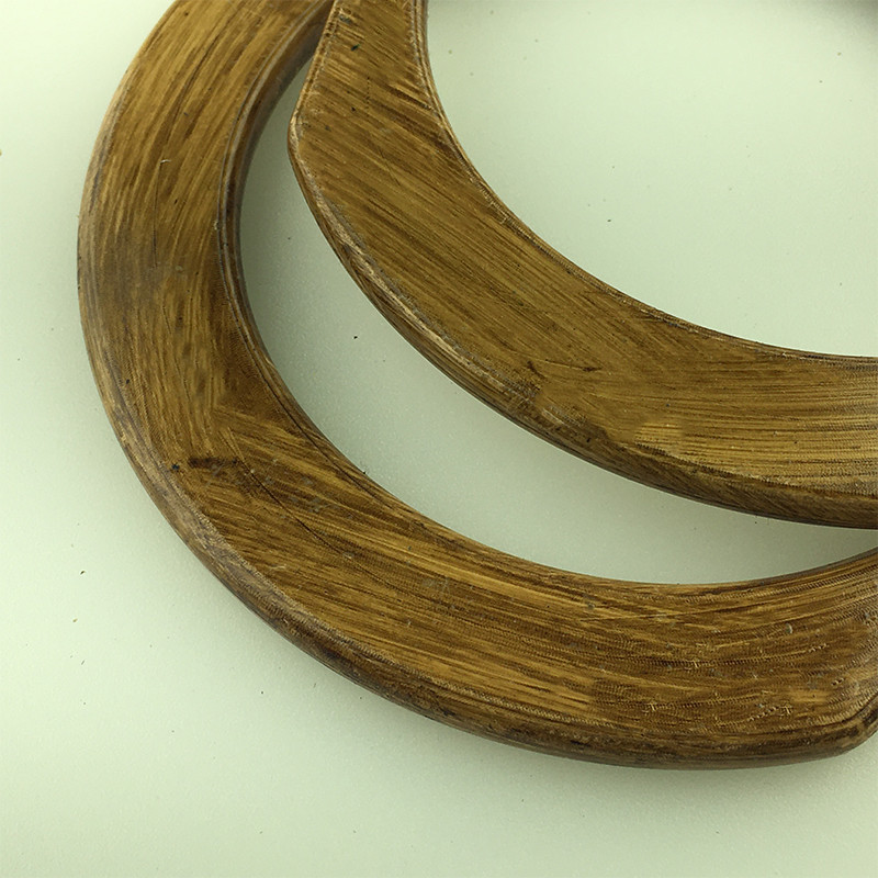 دسته کیف طرح چوب مدل نیمگرد-سه ضلعی کد PLS-WRd بسته 2 عددی