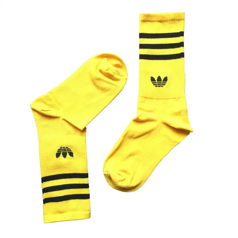 جوراب ورزشی مردانه مدل ساق دار اسپرت رنگ زرد