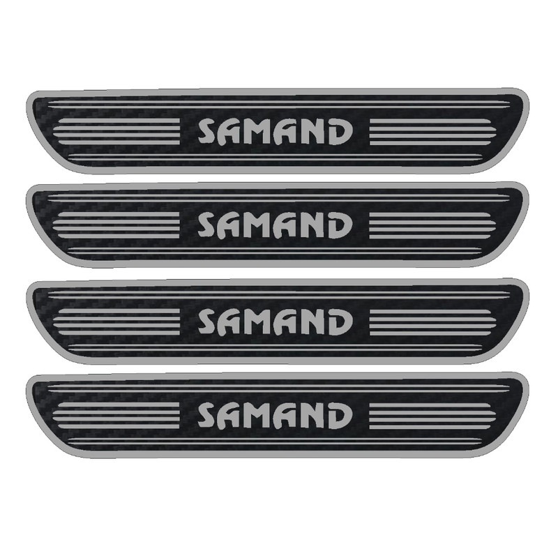 برچسب بدنه خودرو مهدیار طرح کربن کد sp112 مناسب سمند بسته 4 عددی