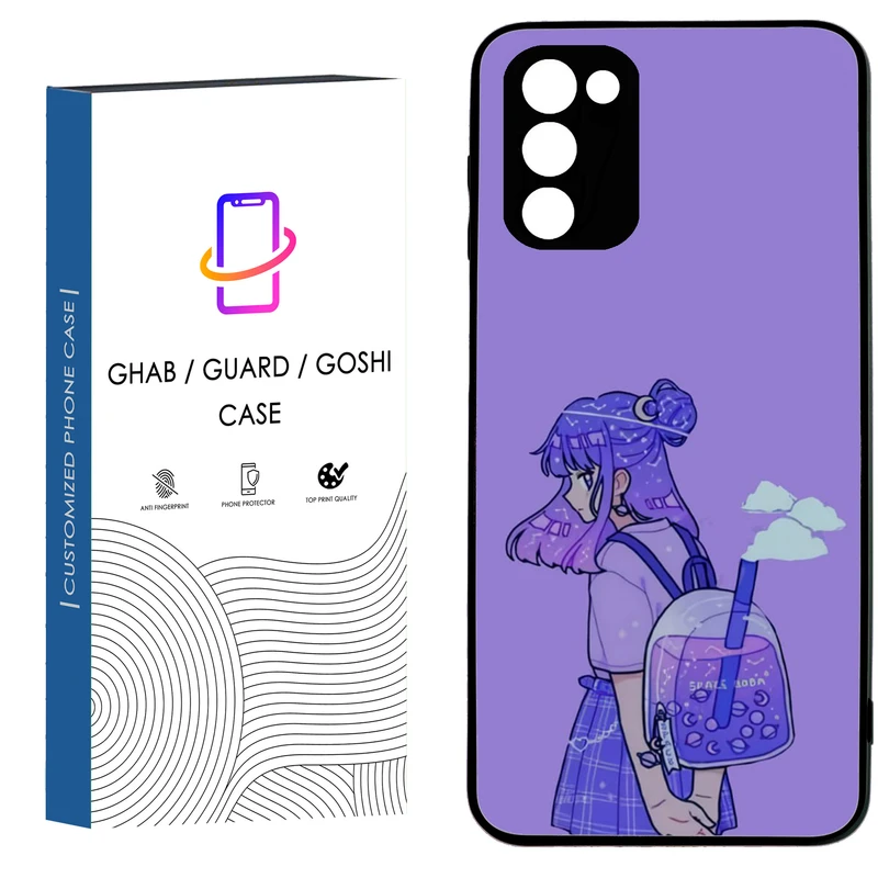 کاور قاب گارد گوشی طرح دخترانه کد 147 - TPU مناسب برای گوشی موبایل سامسونگ Galaxy A02S