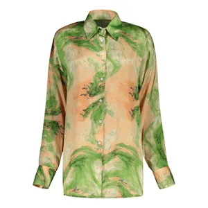 شومیز آستین بلند یقه برگردان زنانه مدل 66