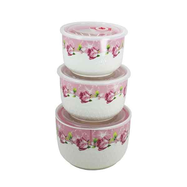 ظرف نگهدارنده مدل Flower مدل P مجموعه3عددی